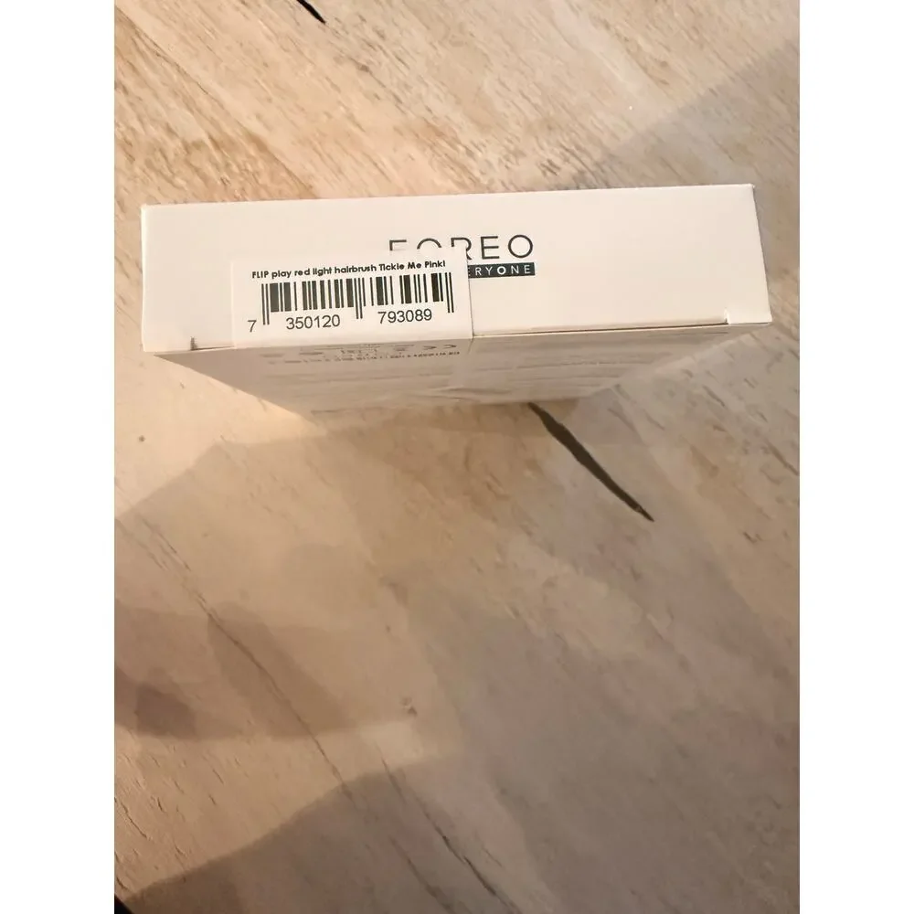 NEW FOREO Flip Play Red Light Hairbrush- Tickle Me Pink FREE GIFT!